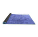 Sideview of Persian Blue Traditional Rug, tr3749blu