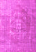 Machine Washable Persian Pink Traditional Rug, wshtr3749pnk