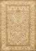 Machine Washable Persian Brown Traditional Rug, wshtr374brn