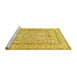 Sideview of Machine Washable Persian Yellow Traditional Rug, wshtr374yw