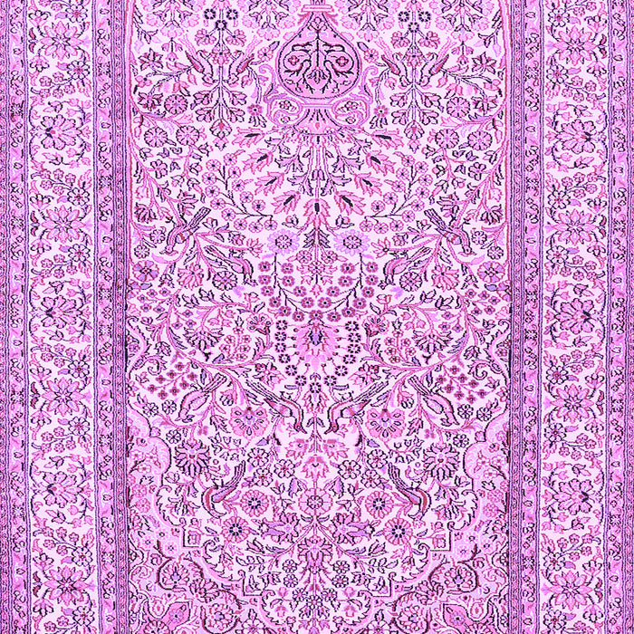 Machine Washable Persian Purple Traditional Area Rugs, wshtr374pur