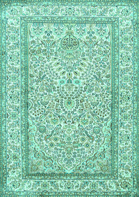 Persian Turquoise Traditional Rug, tr374turq