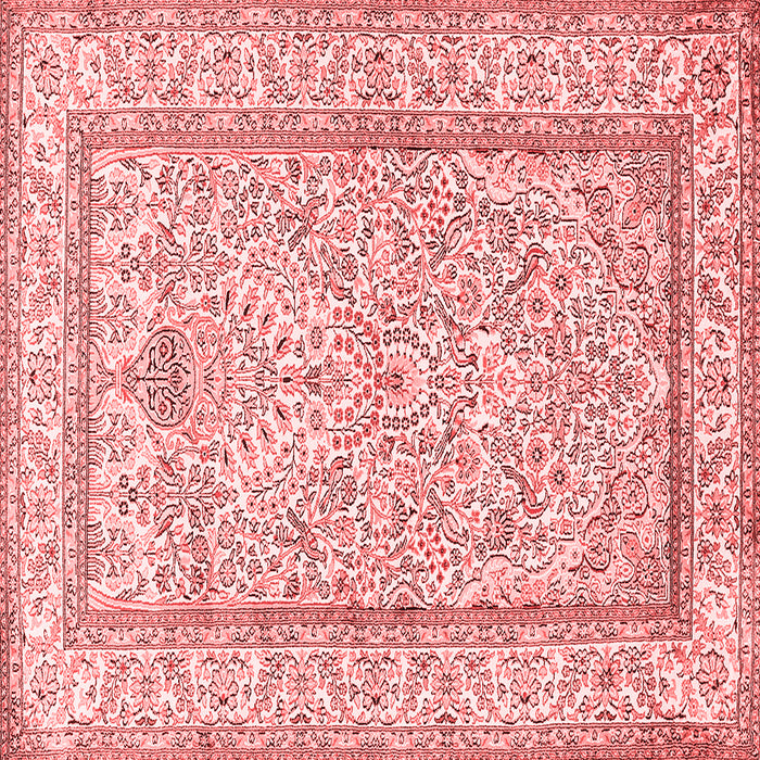 Machine Washable Persian Red Traditional Rug, wshtr374red