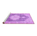 Sideview of Machine Washable Persian Purple Traditional Area Rugs, wshtr3750pur