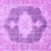 Square Persian Purple Traditional Rug, tr3750pur