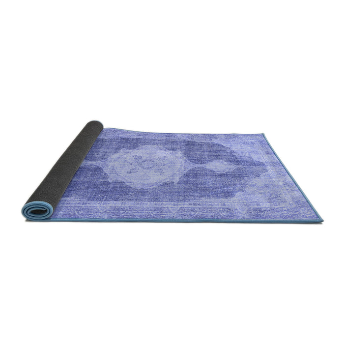 Sideview of Persian Blue Traditional Rug, tr3750blu