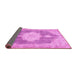 Sideview of Persian Pink Traditional Rug, tr3750pnk