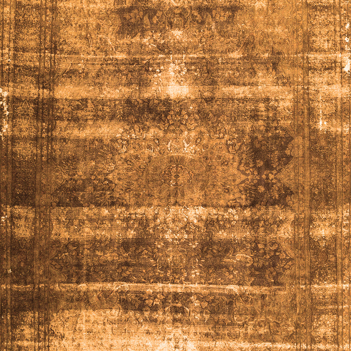 Serging Thickness of Machine Washable Persian Orange Traditional Area Rugs, wshtr3751org