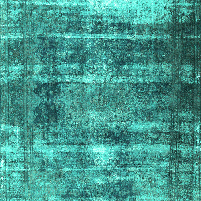 Machine Washable Persian Turquoise Traditional Area Rugs, wshtr3751turq