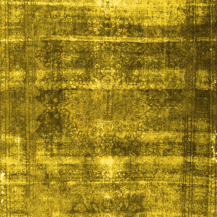 Machine Washable Persian Yellow Traditional Rug, wshtr3751yw