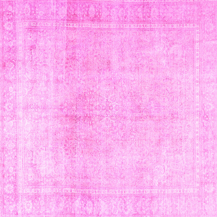 Square Persian Pink Traditional Rug, tr3752pnk