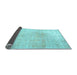 Sideview of Persian Light Blue Traditional Rug, tr3752lblu