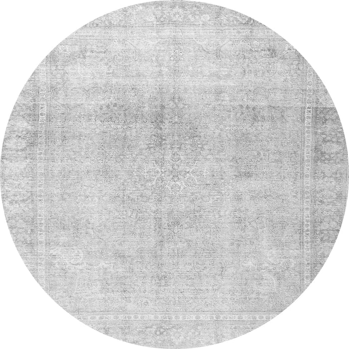 Machine Washable Persian Gray Traditional Rug, wshtr3752gry