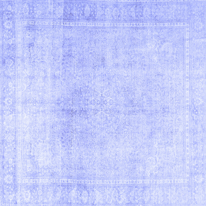 Square Persian Blue Traditional Rug, tr3752blu