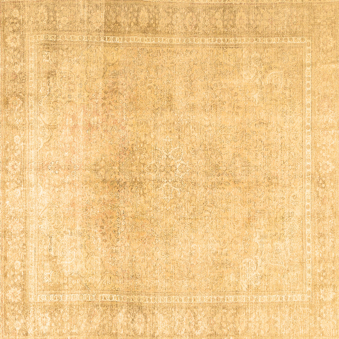 Square Persian Brown Traditional Rug, tr3752brn