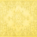 Square Persian Yellow Traditional Rug, tr3753yw