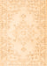 Serging Thickness of Machine Washable Persian Orange Traditional Area Rugs, wshtr3753org