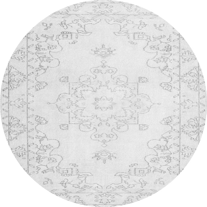 Machine Washable Persian Gray Traditional Rug, wshtr3753gry