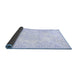 Sideview of Persian Blue Traditional Rug, tr3753blu