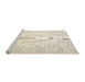 Sideview of Machine Washable Traditional Blanched Almond Beige Rug, wshtr3754