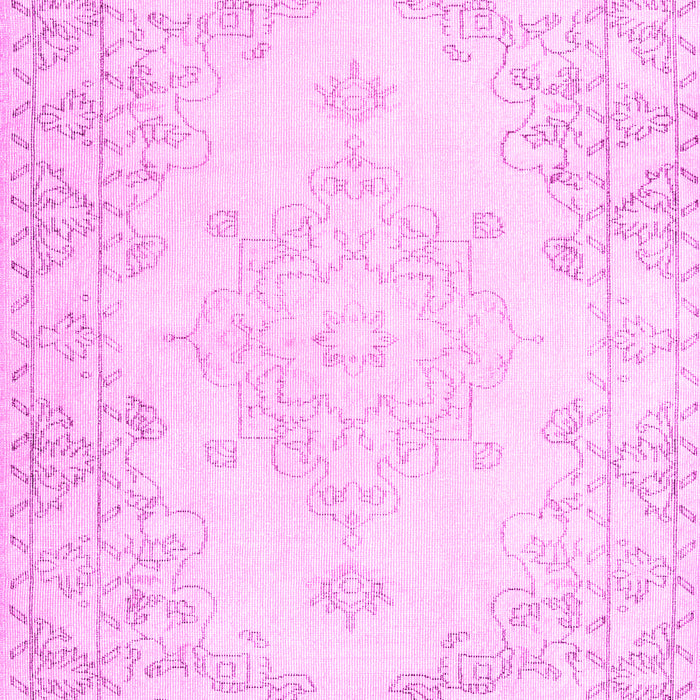 Machine Washable Persian Pink Traditional Rug, wshtr3754pnk