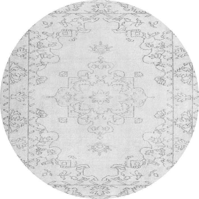 Square Persian Gray Traditional Rug, tr3754gry