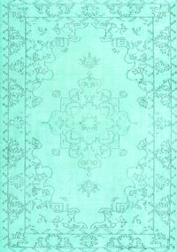 Persian Turquoise Traditional Rug, tr3754turq