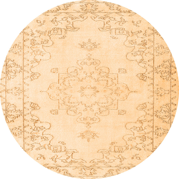 Machine Washable Persian Orange Traditional Area Rugs, wshtr3754org
