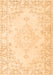 Serging Thickness of Machine Washable Persian Orange Traditional Area Rugs, wshtr3754org