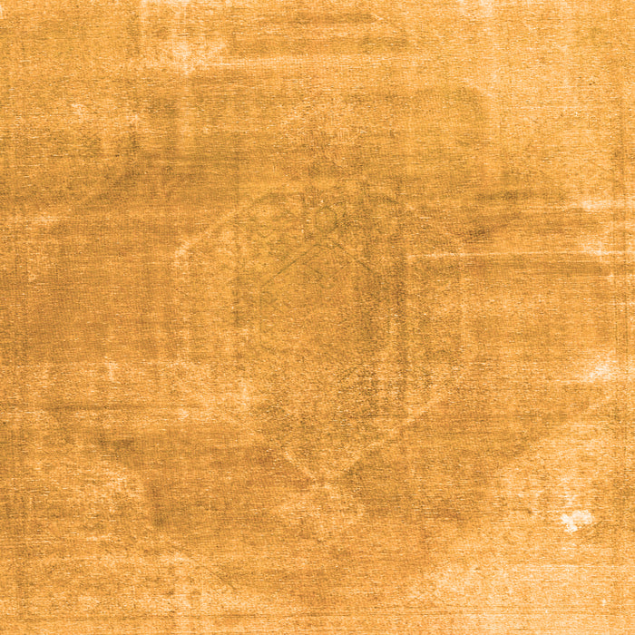 Serging Thickness of Persian Orange Traditional Rug, tr3755org