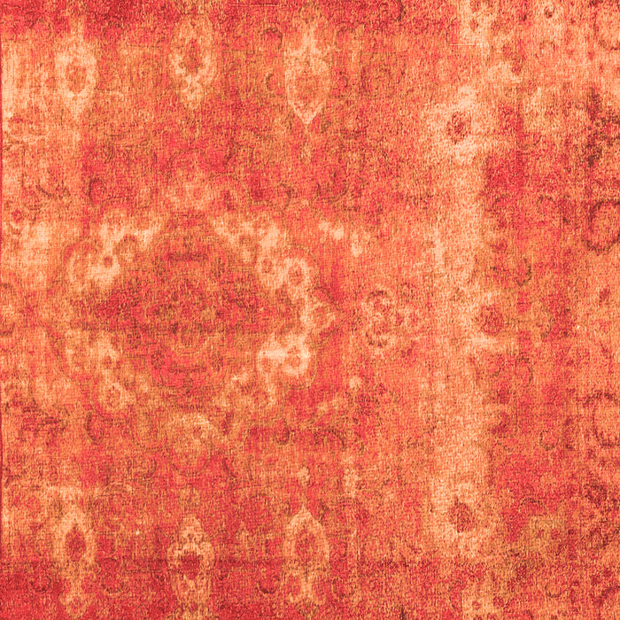 Serging Thickness of Machine Washable Persian Orange Traditional Area Rugs, wshtr3756org