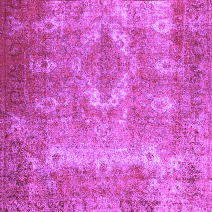 Square Persian Purple Traditional Rug, tr3756pur