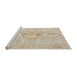 Sideview of Machine Washable Traditional Camel Brown Rug, wshtr3757