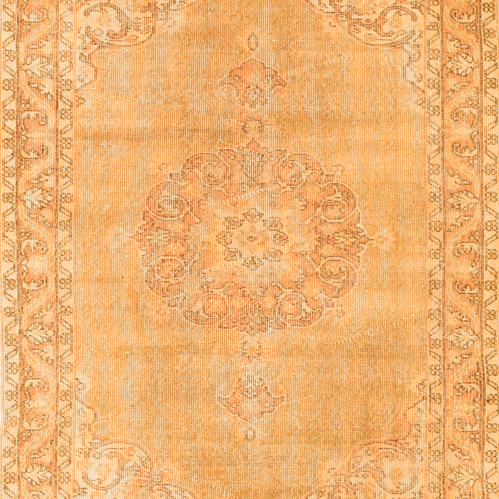 Serging Thickness of Machine Washable Persian Orange Traditional Area Rugs, wshtr3757org