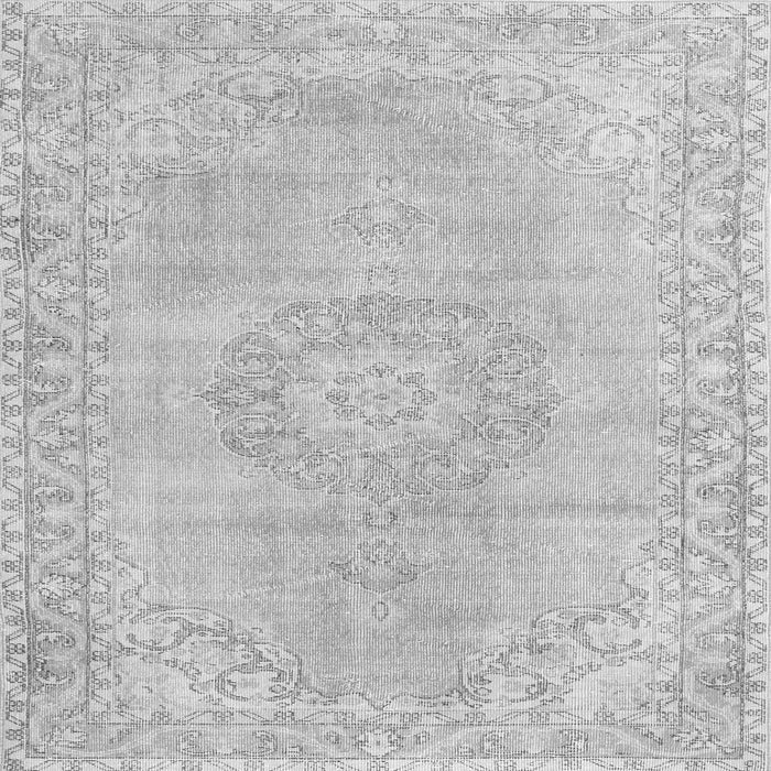 Serging Thickness of Persian Gray Traditional Rug, tr3757gry