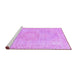 Sideview of Machine Washable Persian Purple Traditional Area Rugs, wshtr3757pur