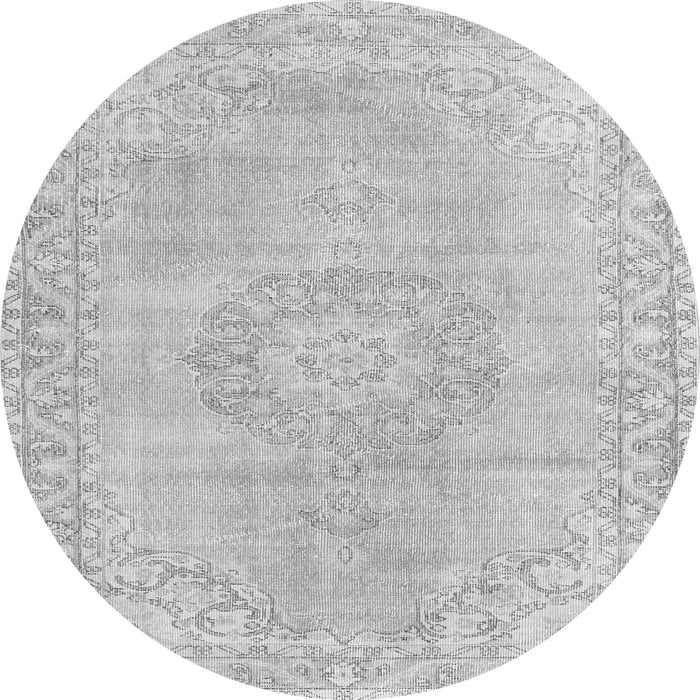 Square Persian Gray Traditional Rug, tr3757gry