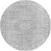Square Persian Gray Traditional Rug, tr3757gry