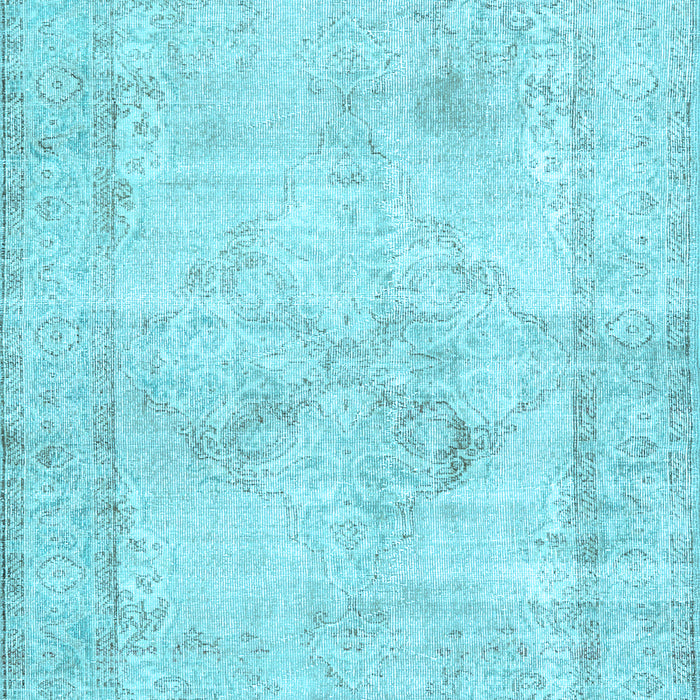 Machine Washable Persian Light Blue Traditional Rug, wshtr3758lblu