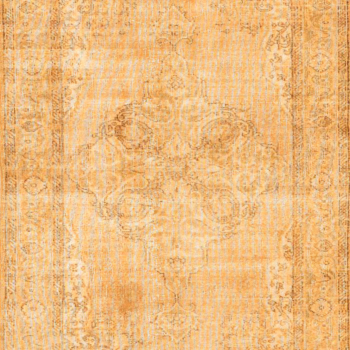 Serging Thickness of Machine Washable Persian Orange Traditional Area Rugs, wshtr3758org