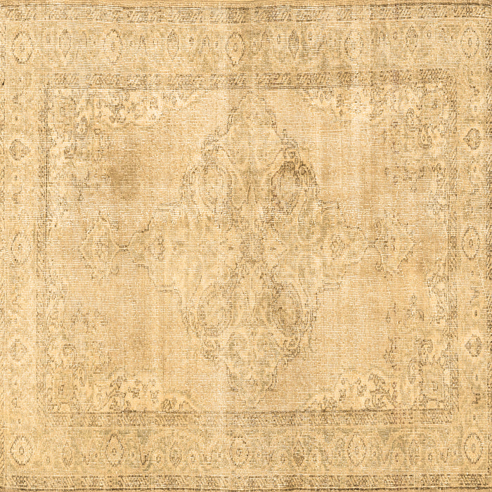 Square Machine Washable Persian Brown Traditional Rug, wshtr3758brn