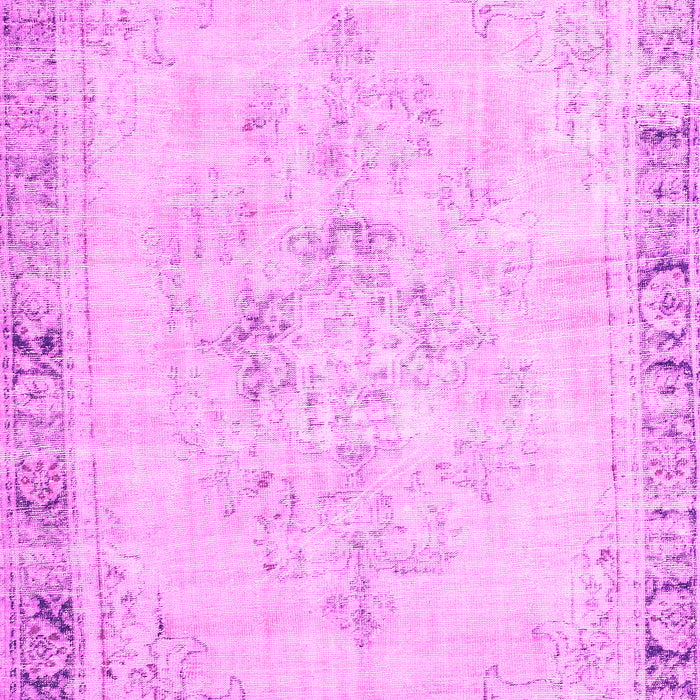Machine Washable Persian Pink Traditional Rug, wshtr3759pnk