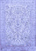 Machine Washable Persian Blue Traditional Rug, wshtr375blu