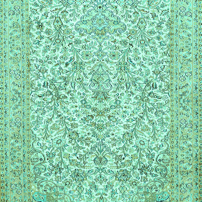 Machine Washable Persian Turquoise Traditional Area Rugs, wshtr375turq