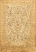 Machine Washable Persian Brown Traditional Rug, wshtr375brn