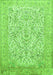 Serging Thickness of Machine Washable Persian Green Traditional Area Rugs, wshtr375grn