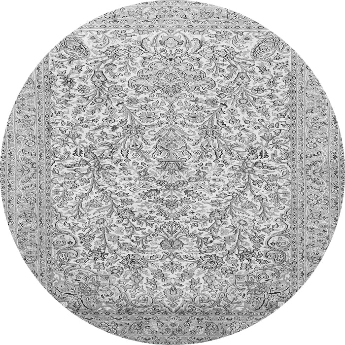 Machine Washable Persian Gray Traditional Rug, wshtr375gry