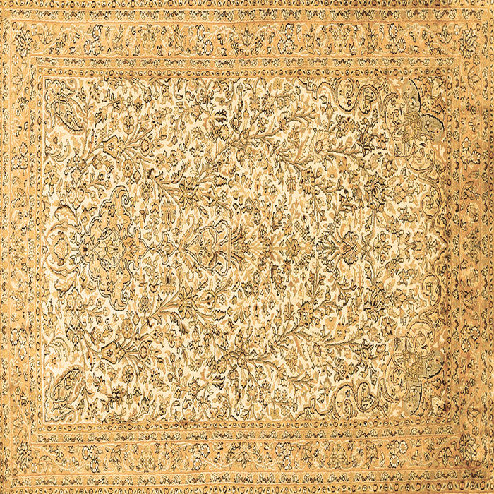 Square Persian Brown Traditional Rug, tr375brn