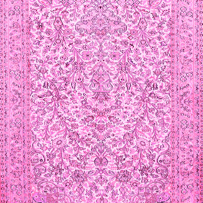 Machine Washable Persian Pink Traditional Rug, wshtr375pnk
