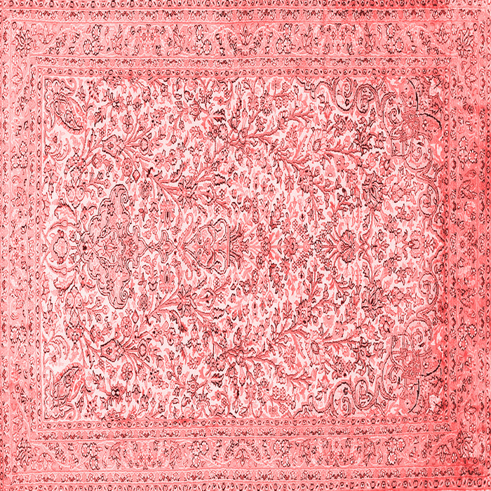 Machine Washable Persian Red Traditional Rug, wshtr375red